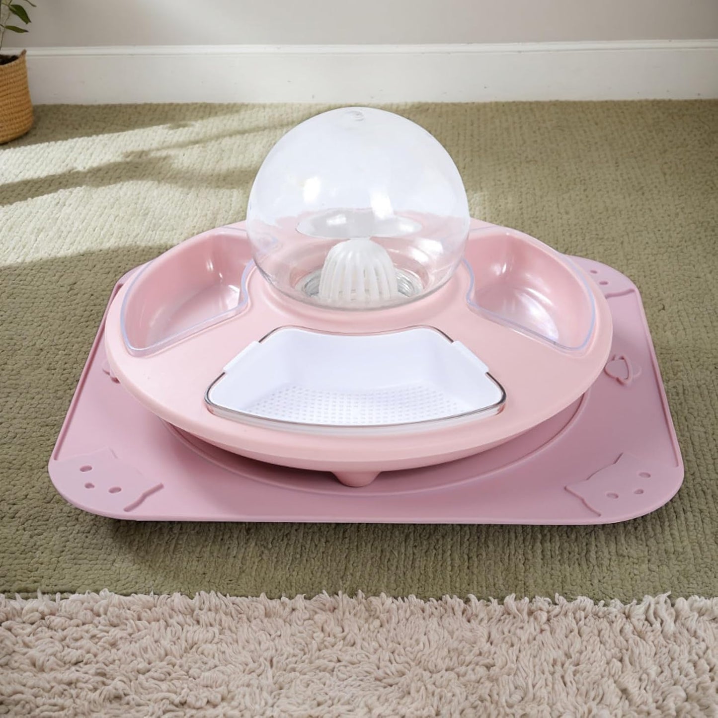 Cat Food Bowl | Kitten Watering Bowl,Kitten Feeder Multifunctional for Home, Anti-Slip Pet Feeding Watering Dish