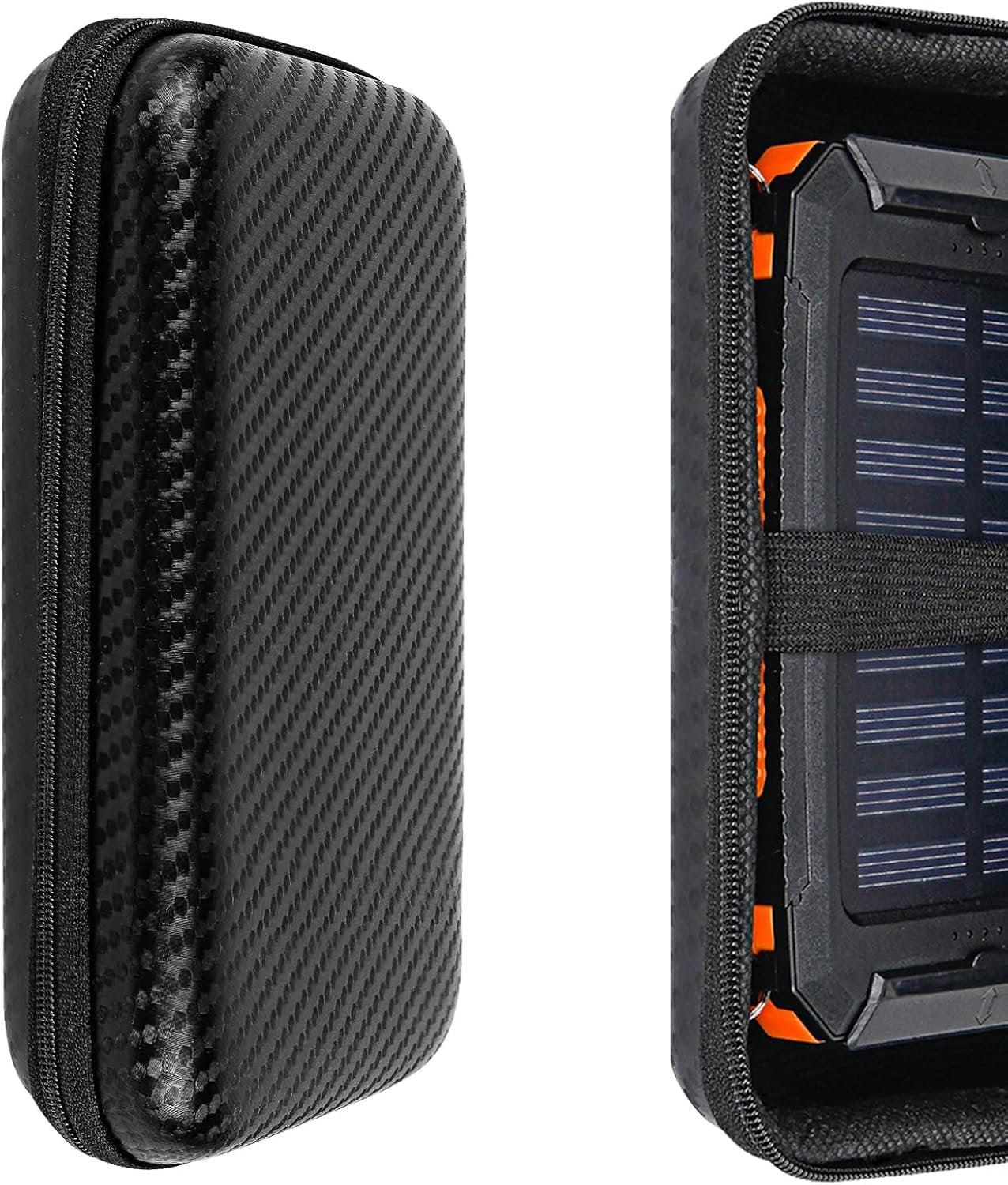 TOCCOOL Portable Solar Charger Storage Box, Black, Compatible with Solar Power Banks, Storage Case