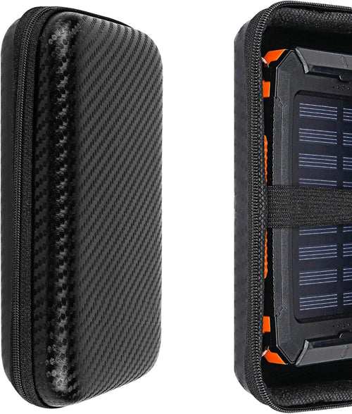 TOCCOOL Portable Solar Charger Storage Box, Black, Compatible with Solar Power Banks, Storage Case