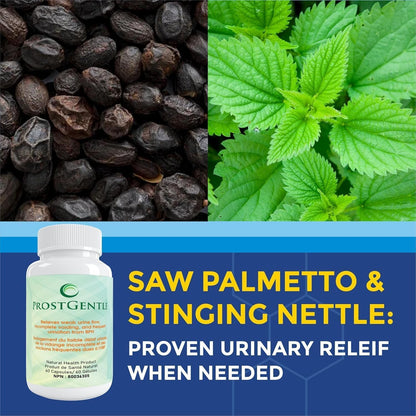 ProstGentle Relieves weak urine flow, Incomplete voiding, and frequent urination from BPH (2)