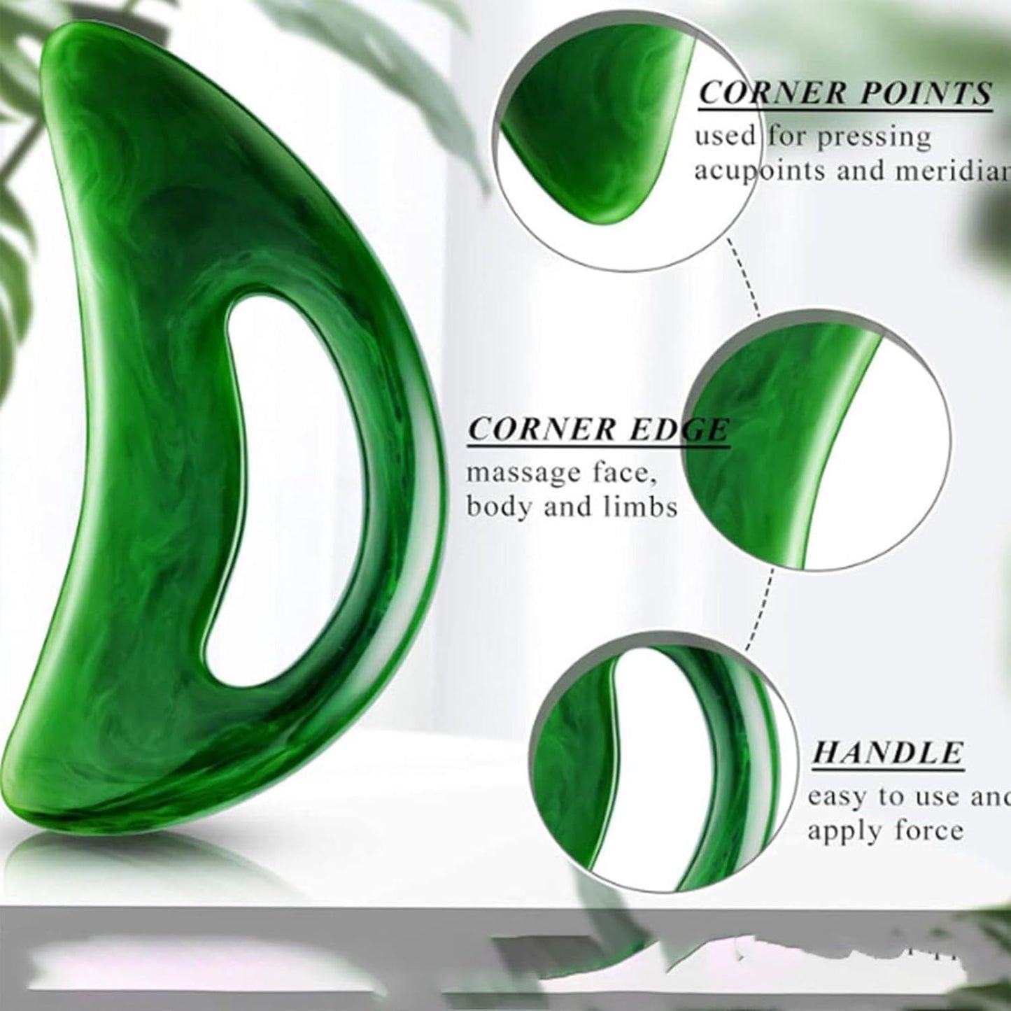 Body Massage Tool, Resin Handheld Muscle Scraper, Portable Physical Massage Tools for Body Enhanced Recovery Discomfort Relief