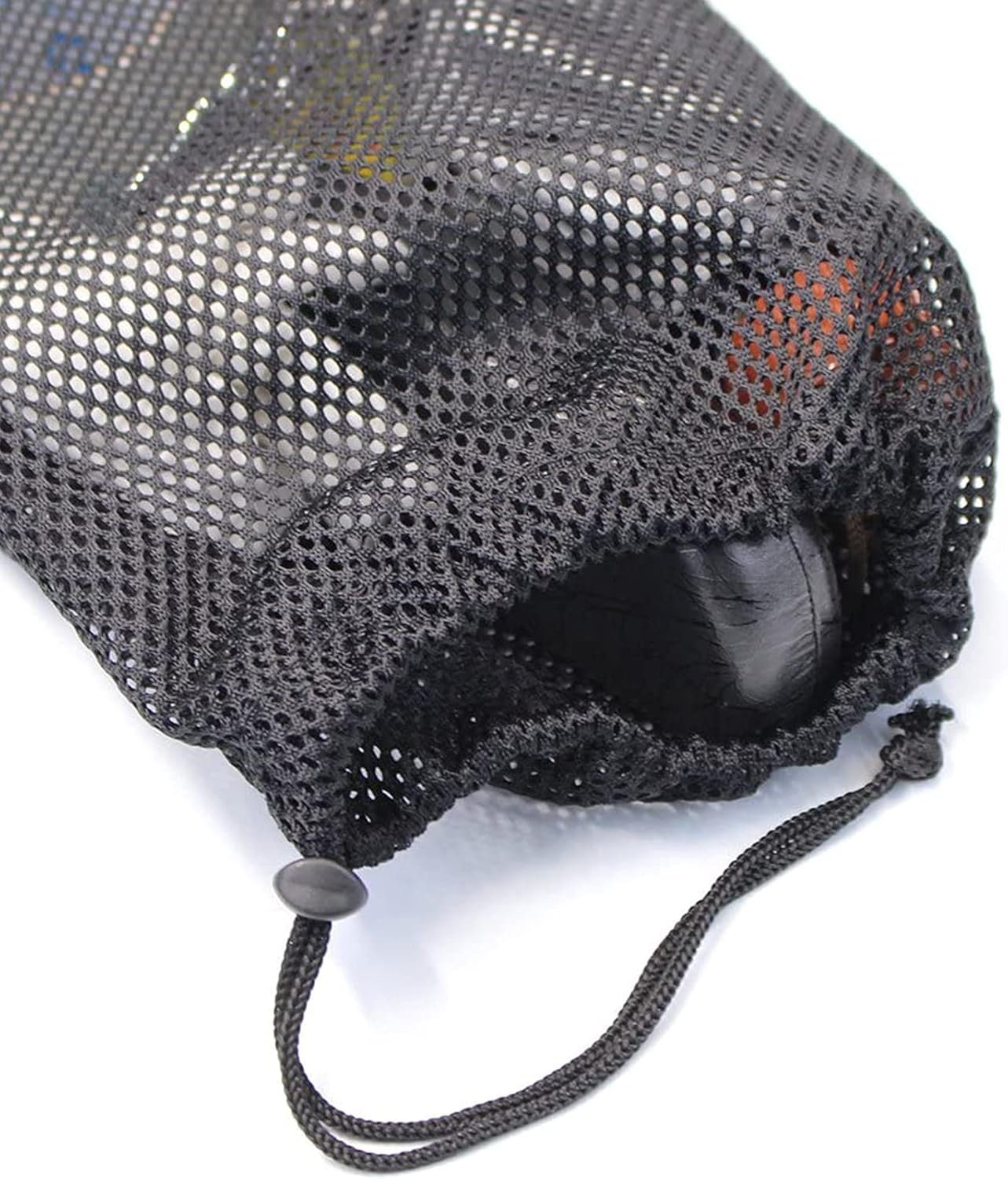 5 PCS Multi Purpose Nylon Black Mesh Drawstring Storage Ditty Bags for Travel & Outdoor Activity & Collecting (11 x 7.5inch)