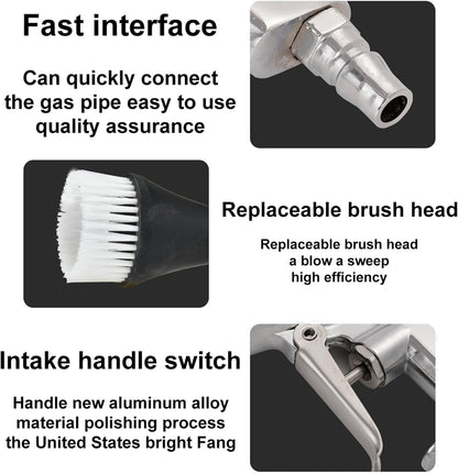 Lerpwige Air Blower Auto Interior Detailing Cleaning Tool Air Blower Con Dusting Brush Cleaner Per Veicolo Tastiera