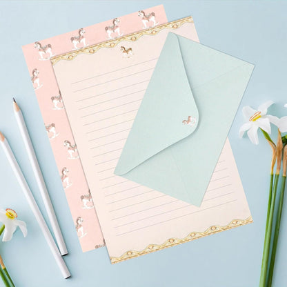 KSIWRE 54 PCS Stationery Set with Envelopes,36 Writing Paper+18 Envelopes,Cute Lined Stationery Paper for Writing Letters Invitations Poem Office School Supplies