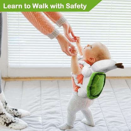 Mounting UP Baby Toddler Head Protector Backpack Head Safety Pad Adjustable Backpack Baby Head Protection Wear for Infant Toddler & Walker Walking & Crawling Cute Tortoise CA