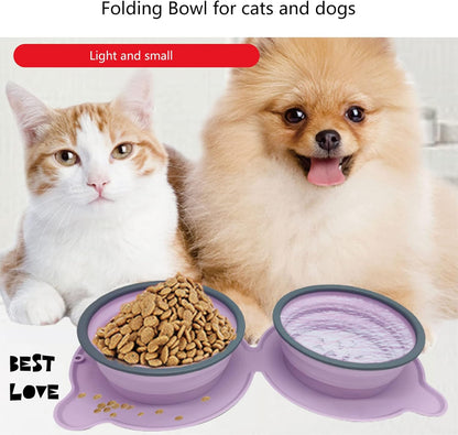 Ciotola anti-soffocamento per animali domestici Piatto per alimenti per cani Ciotola pieghevole in silicone per animali domestici per cibo secco Ciotola per acqua Alimentazione Forniture per