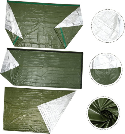 Emergency Tent Set Outdoor Tents Emergency Tent Portable Outdoor Sleeping Blanket Camping Tents Portable Sleeping Bag Travel Insulation Pe Tear-Resistant Material Warm Blanket