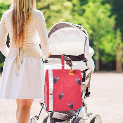 3 Set Packing Travel Organizer, Black Icecream, Office Storage & Organization, Folding Closet Organizer Reusable Bags For Clothing