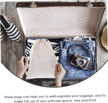 ANDRESLAD Travel Packing Cubes Storage Bags Set of Polyester Mesh Lid Space-saving for Suitcase Organization