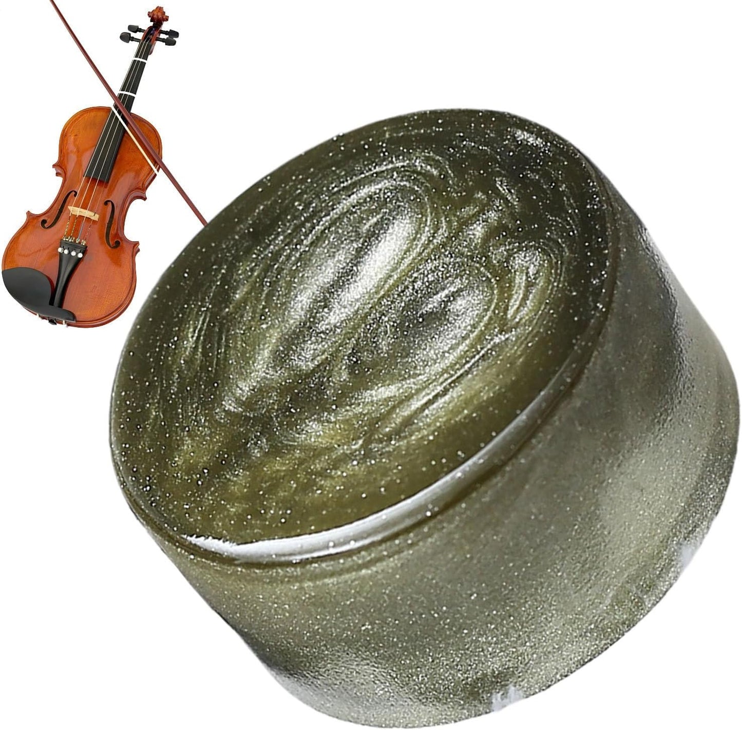 Violin Rosin, Natural Rosin For Violin & Cello, Small Dust-Proof, Long Lasting Tool, Essential Music Accessories For Sound, Cleaning, E Polish, 5 x 2,5 cm