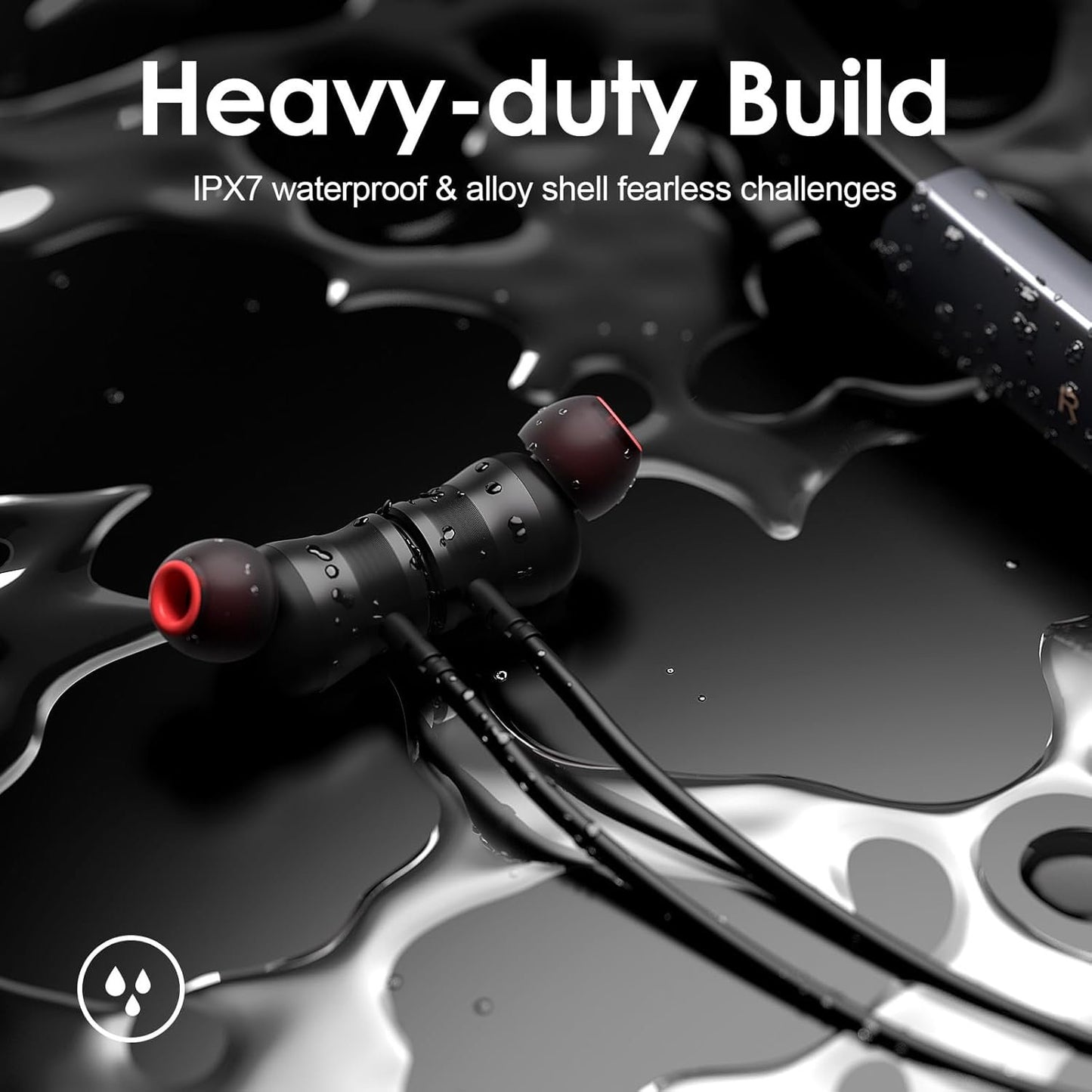 Bluetooth Headphones, 150H Playtime Wireless Bluetooth Earbuds w/Mic in-Ear Magnetic Neckband Earphone, IPX7 Sweatproof Deep Bass Headset for Home, Traveling, Outdoor, Business Trips