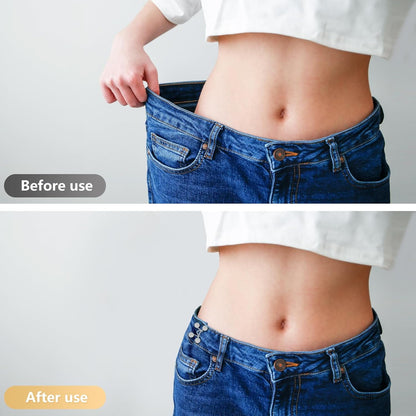 6 Set Pant Waist Tightener Buttons Pins for Loose Jeans Reusable Waist Cincher Clip Metal Brooch for Clothing Dresses Skirts No Sewing Decoration Accessories（Black+Silver