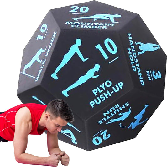 Exercise Dice for Workouts | Fitness Exercise Dice Game,Strength Training Home Gym Accessories for Outdoor Travel Rehabilitation Yoga Team Sports Conditioning