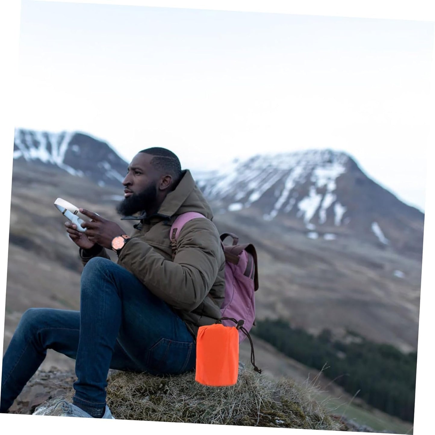 FOYTOKI Sleeping Compact Thermal Blanket Portable Survival Tent Waterproof Camping Gear Bivy Sack