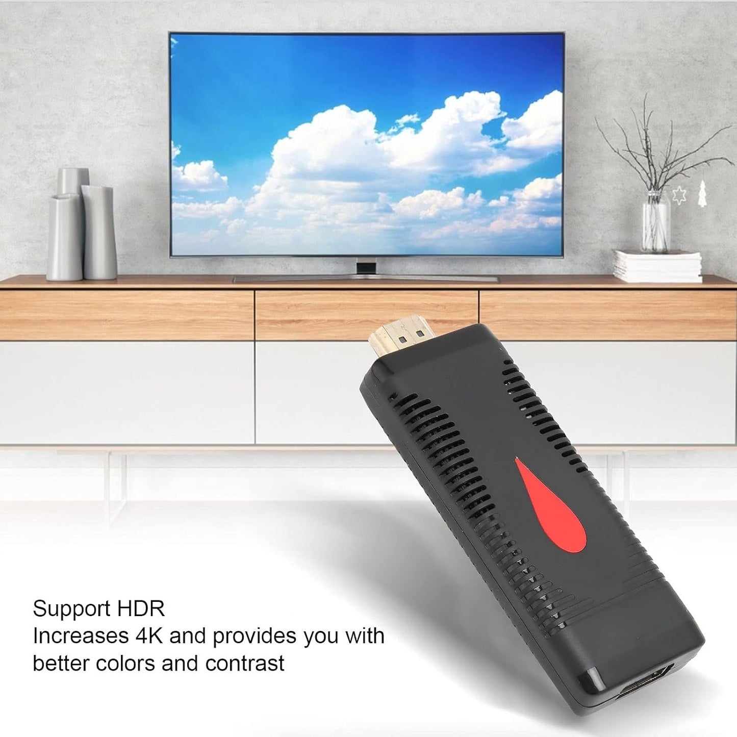 4K HD TV Stick, 2GB RAM + 16GB ROM Portable TV Box Stick for Android 10, HDR Display Smart Television Stick for Business Meetings, Leisure, Entertainment, Family