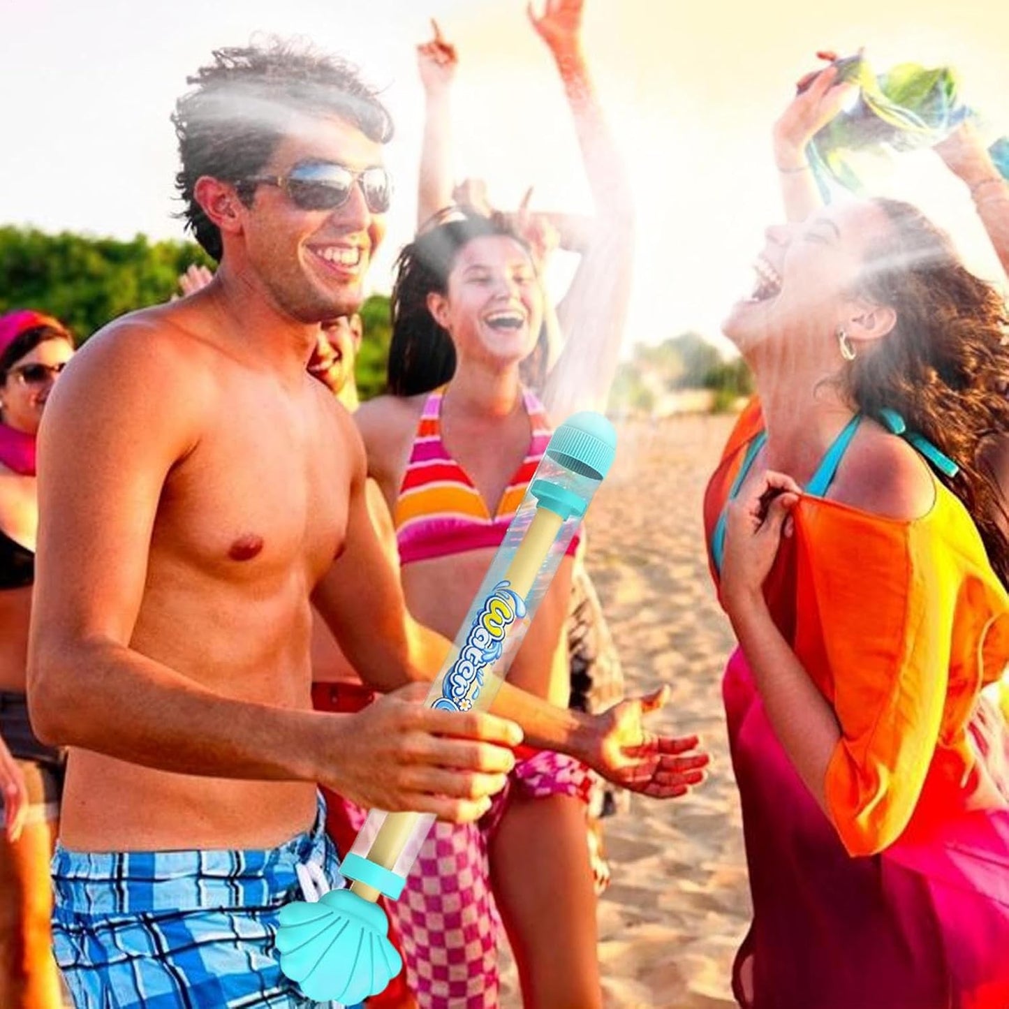 Water Squirter, Large Capacity Pull-Out Water Shooter Fun Summer Toy for Kids Outdoor Play, Colorful Beach Game Boys, Girls, Pool Parties, Backyard Fights, Travel Use 13.78x2.56x1.38in