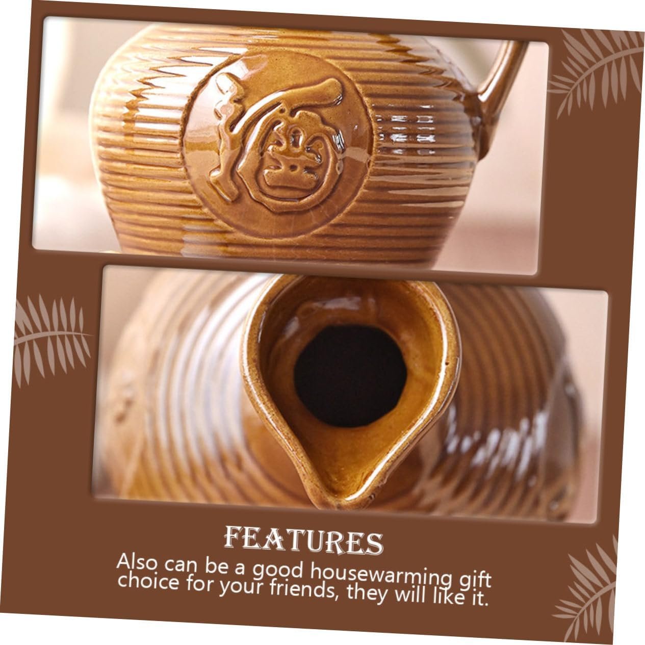 Gatuida caraffa Argilla brocche Smalto bollitore Portatile Porcellana Gadget casa oggettistica casa schioppettino Vino borraccie Fornitura di Vino Contenitore per Vino Domestico Ceramica