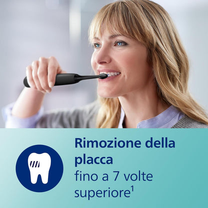 Philips Sonicare ProtectiveClean 5100 Electric Toothbrush, Sonic Toothbrush with 3 Brushing Modes, Pressure Sensor, UV Sanitizer, Black, Model HX6850/57