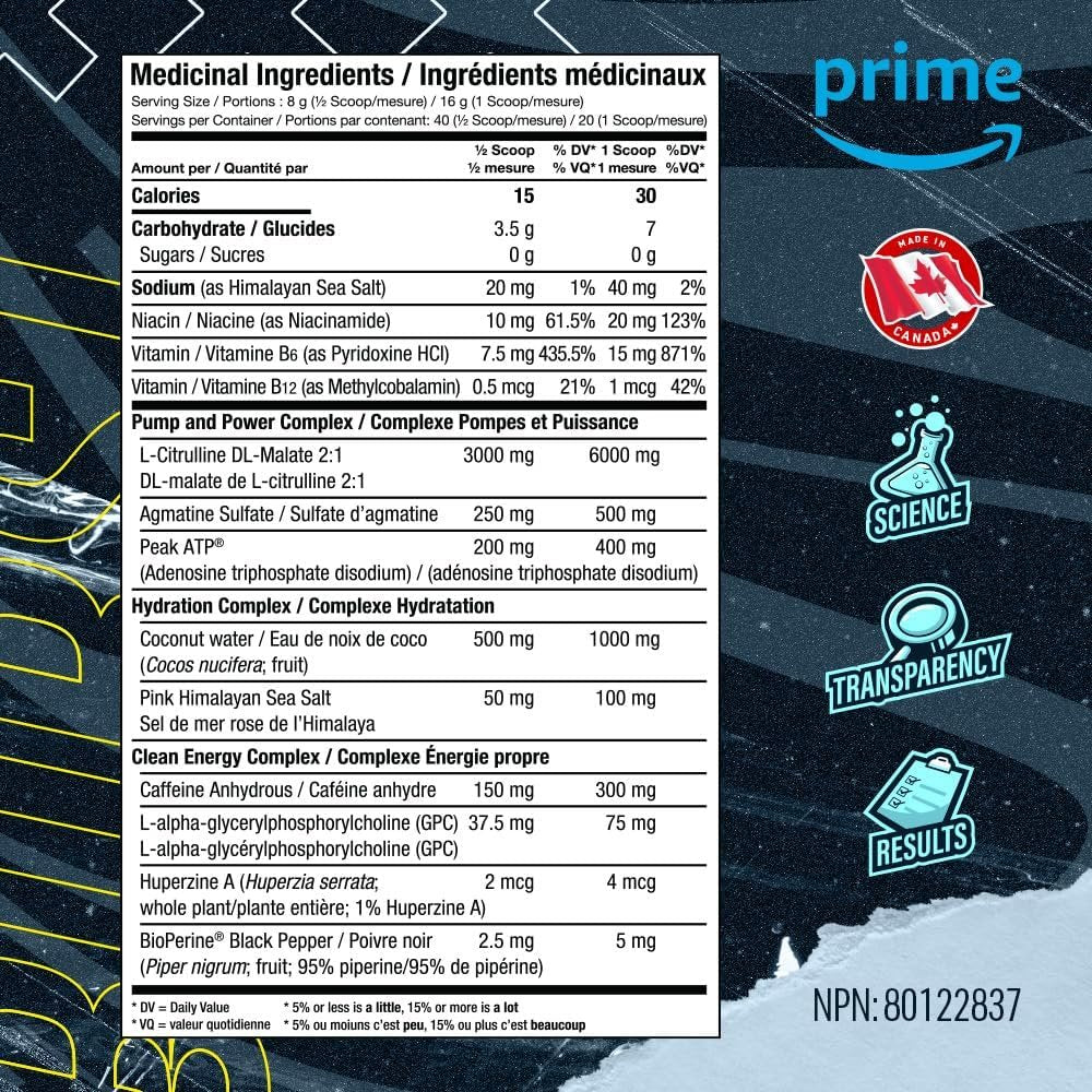 Blue Star Nutraceuticals P.P.K. Pre Workout Supplement - Energy Booster, Nitric Oxide NO2 Booster, Muscle Pumps & Hydration Support - Works After 1 Serving - 40 Servings (Orange Drink)