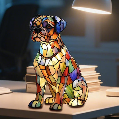 Dachshund Lamp | Dogs Themed Bedroom Resin Light,Rechargeable LED Ambience Lamp for Bedside Shelf Use in Bedroom Childrens Room