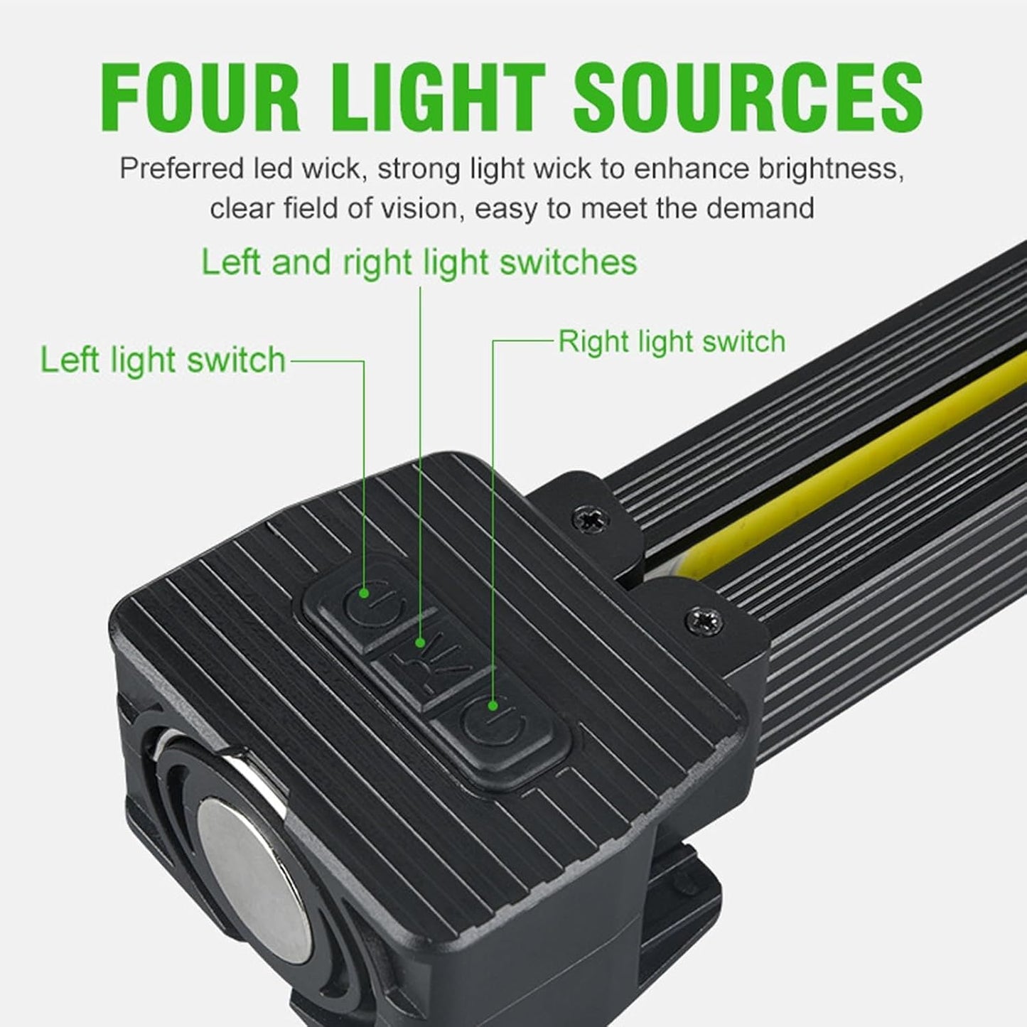 Gym Lamp for Posing, Portable Gym Lamp for Posing, Handheld USB Rechargeable Worklight, 7th Gear Dimming, Magnetic Work Light with 180 Degree Folding (1PC)