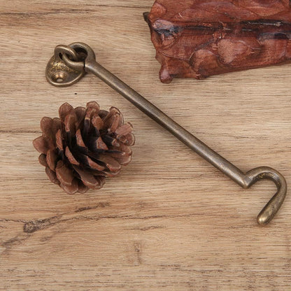 Chiusura per Finestra, Staffa Antivento in Ottone Antiruggine per Ufficio (bronzo antico)