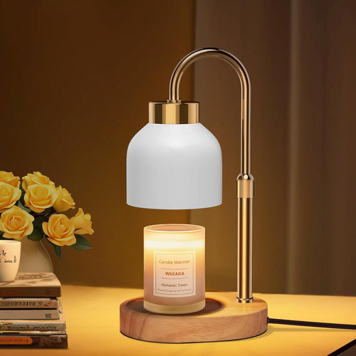 Candle Warmer Lamp with Timer and Dimmer, Candle Lamp with 2 Bulbs, Height Adjustable, Wax Melt Warmer for House Warming & Home Decor, Best Wax Warmer for Scented Candles
