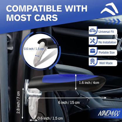NINEMAX Car Door Handle Assist for Elderly, Vehicle Support Interior Door Handles for Seniors, Safety Auto Grab Cane for Getting in and Out of Car