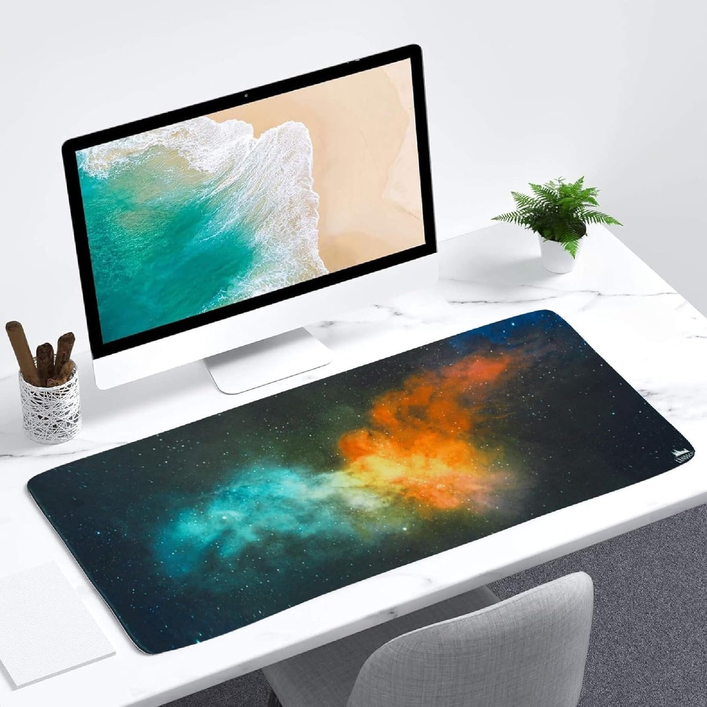 LXNDSCXPE Large Mouse Pad - Desk Mat Gaming Office Keyboard Accessories XL for Computer, Big Pads Home Essentials, Cute Desktop Cover, XXL Laptop Mats Protector, Long Non Slip Aesthetic Surface