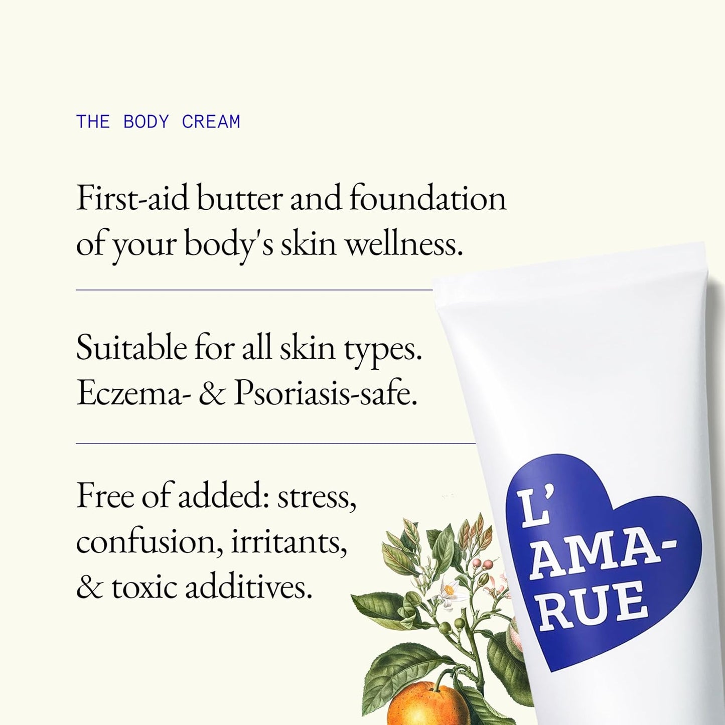 L'AMARUE Advanced Body Repair Cream - 6.2 fl oz: Non-Greasy Hydration, Firming & Anti-aging Moisturizer | Root Cause Skincare™ for Full Body Skin Wellness, Targets Dryness & Crepey Skin