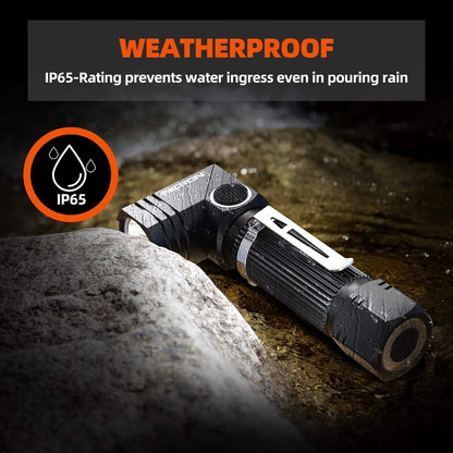 Flashlight, NICRON N7 600 Lumens Tactical Flashlight, 90 Degree Mini Flashlight Ip65 Waterproof Led Flashlight 4 Modes- Best High Lumens are for Camping, Outdoor, Hiking （Not Including Batteries）Gift