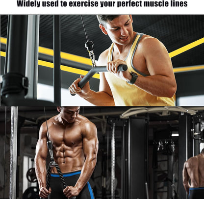 118in Fitness Pulley Cable, Home Gym Replacement Cables Pulley System Gym Heavy Duty Fitness Steel Wire Rope for Pulley Machine Accessories Home Gym