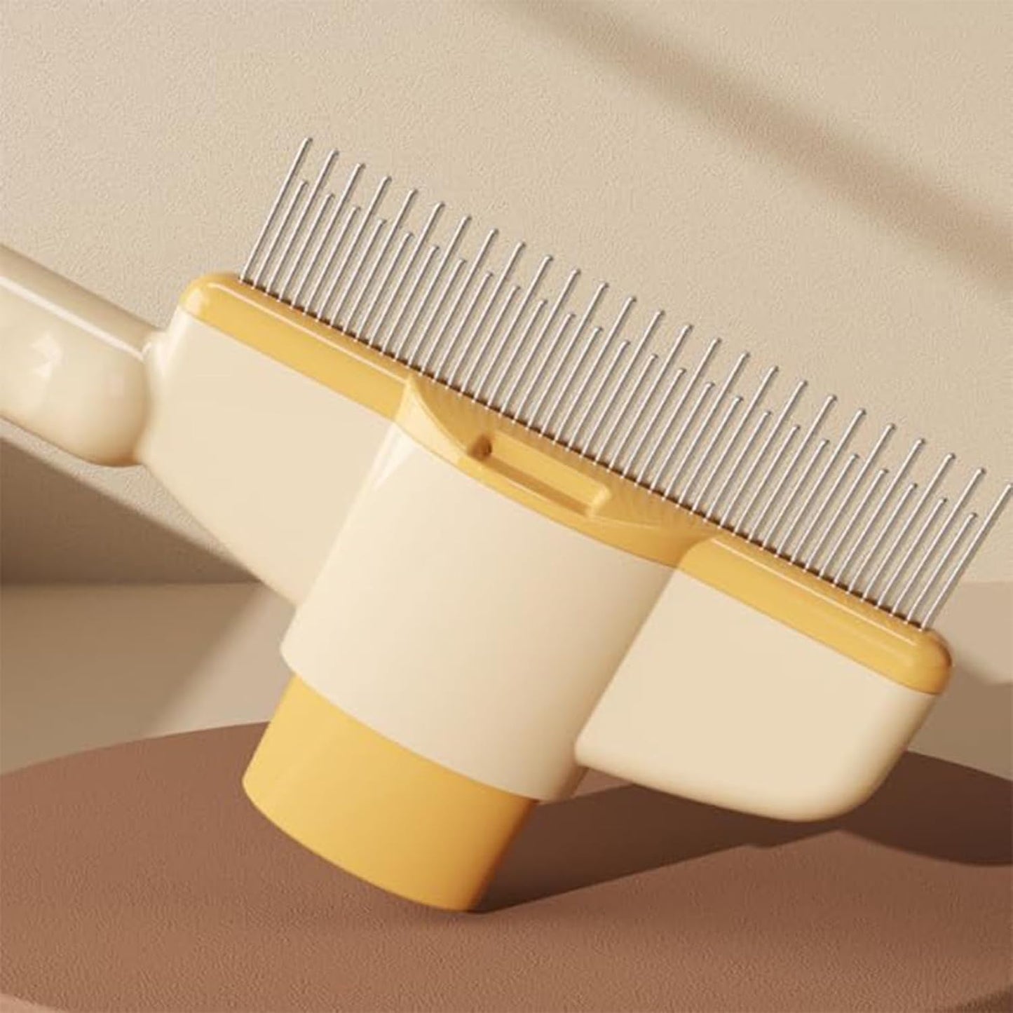 2 spazzole per capelli lunghi e capelli corti, ideali per la cura quotidiana del pelo e il controllo delle pulci (1 verde, 1 giallo)