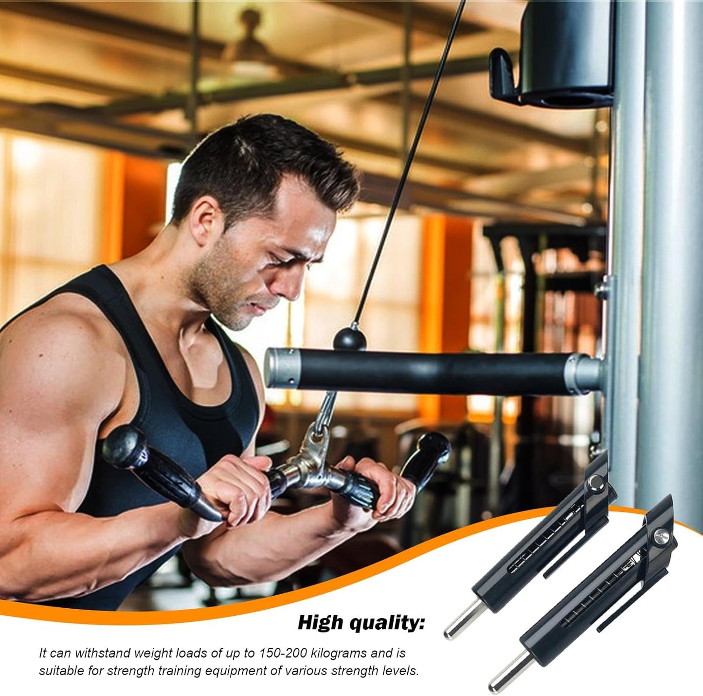 Drop Set Pins Gym | Heavy-Duty Steel Fitness Weight Stack Pins Home Gym Replacement Parts,Sturdy Exercise Machine Parts Drop Set Pins for Strength Training Equipment