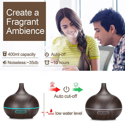 Diffusers 550ML, essentiall Oil Diffuser, Aromatherapy Diffusers Air Freshener, essentiall Oil Diffuser with Remote Control, USB Charging Home Yoga Scent Diffuser with Timer for Study Room, Apartment