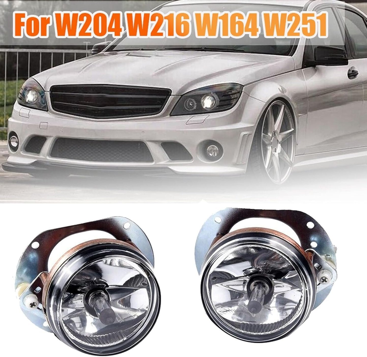 1 Pair Bumper Fog Light For W204 W216 R230 W164 W251 Automotive Accessories 2048202156 2048202256 Replacement Fog Lamp