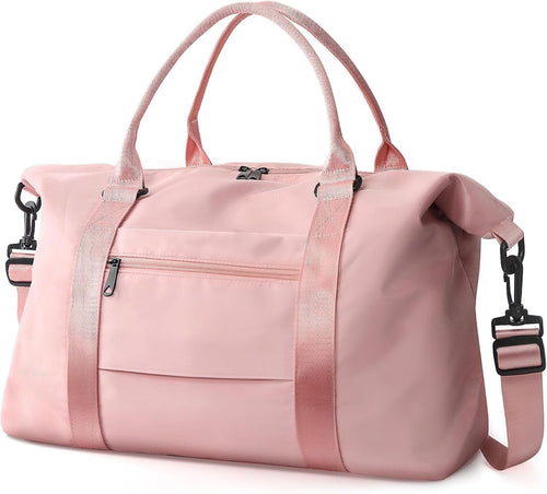 EASYFUN Travel Duffle Bag, Waterproof Weekender Carry On Tote Bags for Women, Men, Hospital Bag, Overnight Bag Luggage with Trolley Sleeve