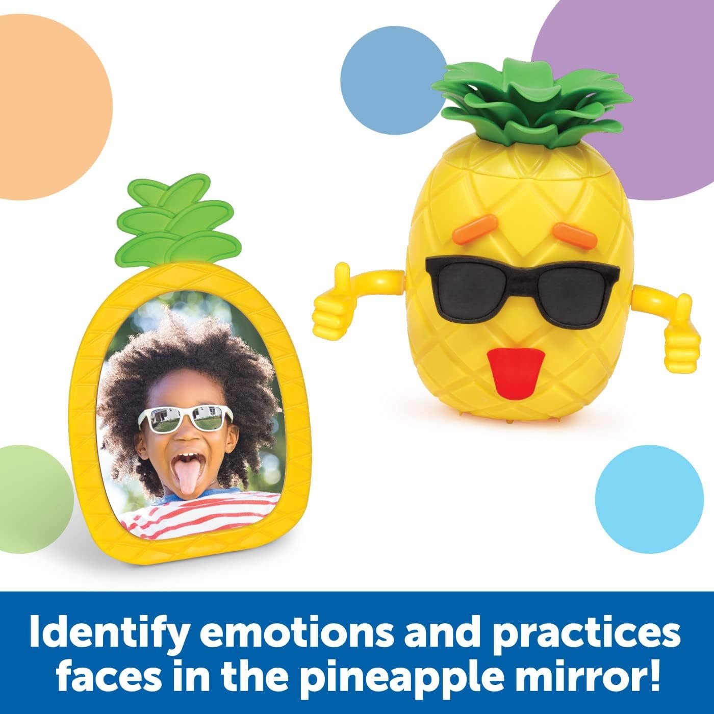 Learning Resources Big Feelings Pineapple Deluxe Set, 50 Pieces, Ages 3+, Social Emotional Toys for Toddlers, Sensory Toys, Speech Therapy Materials, fine Motor Skills Toys