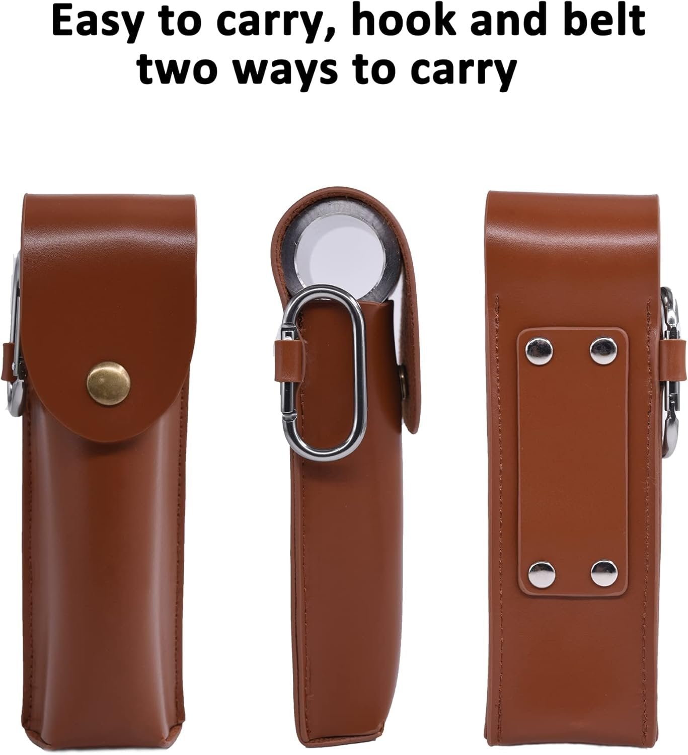 Survival Tool for Bushcraft Settlers, Manual Auger Wrench, Scotch Eye Wood Drill Peg & Hand Hole Maker for Camping, Outdoor, Bushcrafting, with Protective Case and Hook
