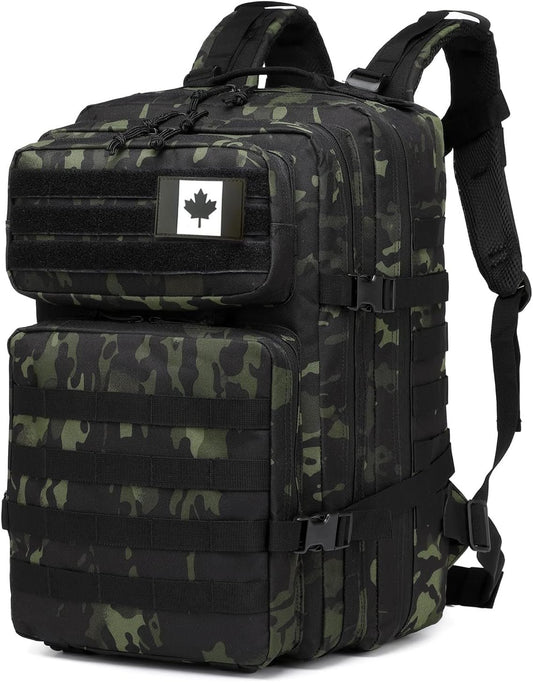 ATBP Military Tactical Molle Rucksack Backpack Large Travel Backpack Hiking Daypack Camping Hunting Backpack 40L