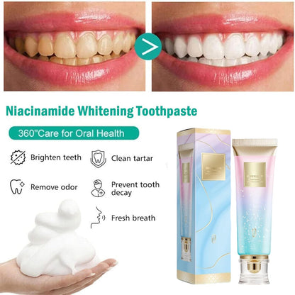 Niacinamide Whitening Toothpaste, Fresh Breath Complete Care Teeth, Remove Tooth Stains, Nicotinamide Sparkling Toothpaste (1)