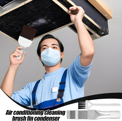 Cleaning Brush Set, Stainless Steel Coil Cleaner for Car, RV, Refrigerator, Duct, Vent, and Appliance Maintenance, Essential for Coil Repair and Efficiency