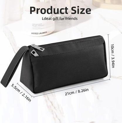 Vnezakl Travel Toiletry Bag for Women and Men Makeup Bag Shaving Bag Water-Resistant Hanging Double Compartments Organized for Toiletries Accessories Stationery Storage Bags