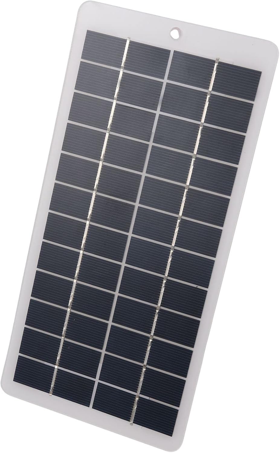BERZO 5W 12V Solar Panel Portable Solar Power Polycrystalline Siliocone Solar Charger Mini High Efficiency Solar Module with Clips