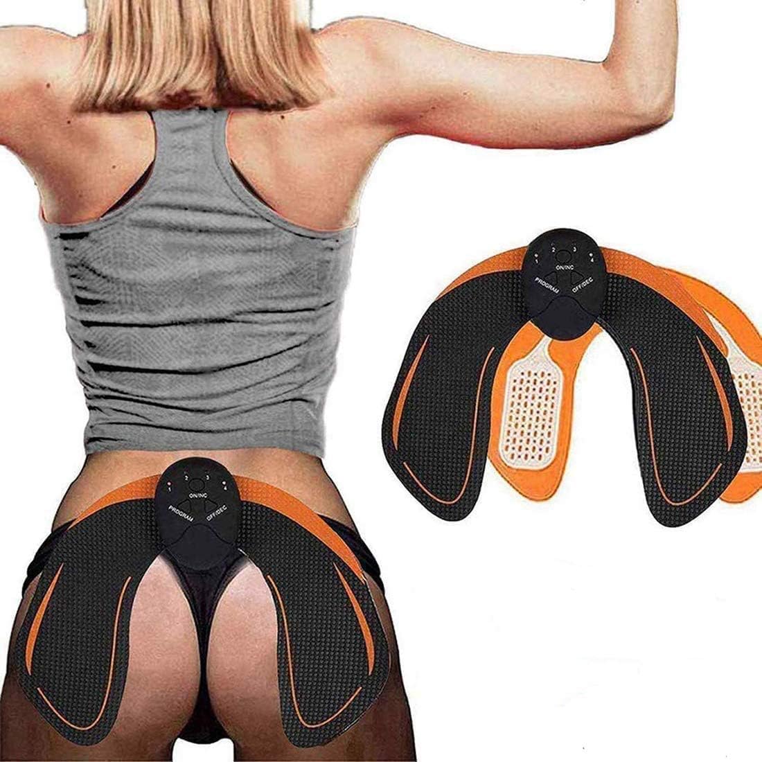 SHENGMI ABS Stimulator Buttocks/Hips Trainer Muscle Toner 6 Modes Smart Fitness Training Gear Home Office Ab Workout Equipment Machine