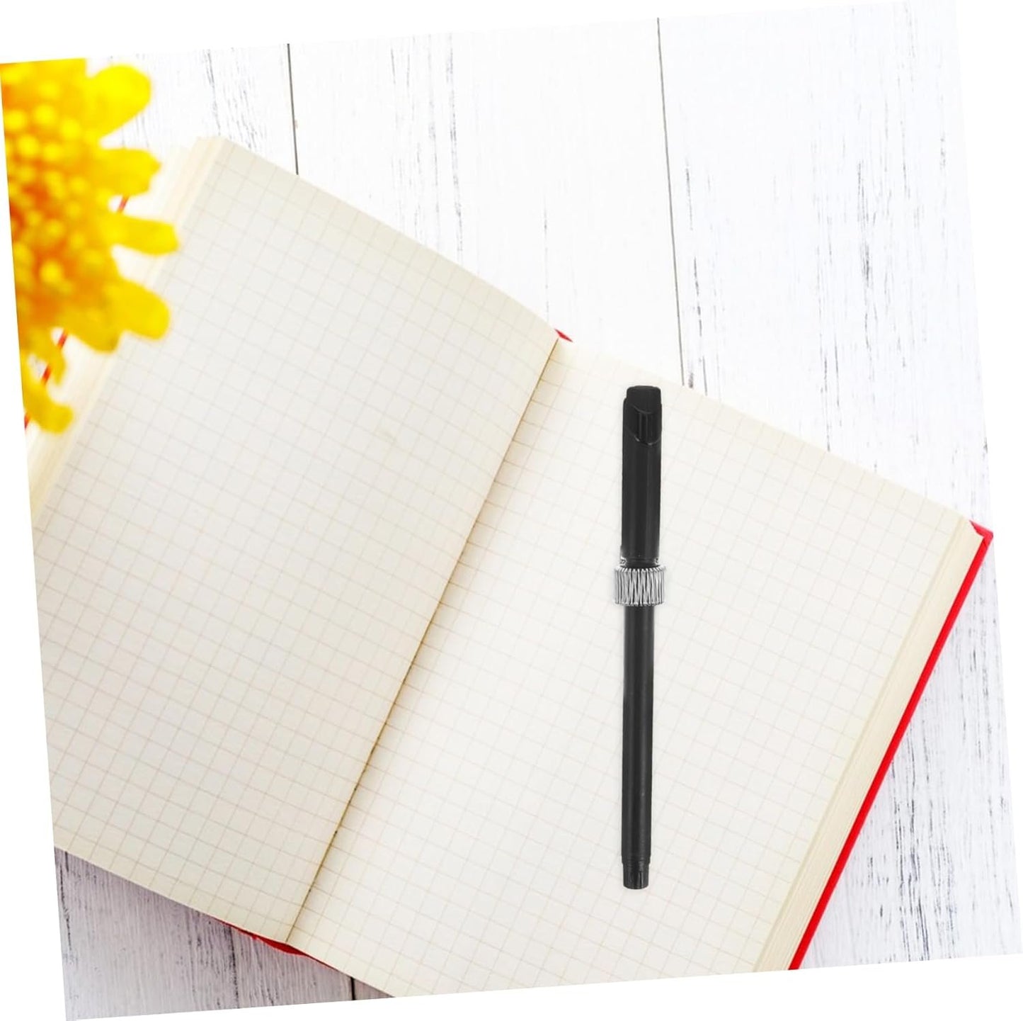 VILLFUL 6pcs Adjustable Pen Holder Clip with Metal Spring for Notebooks and Clipboards Versatile Manganese Design for Enhanced Organization and Tidy Workspace