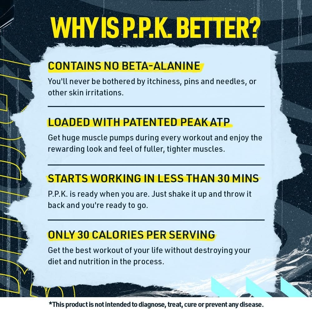 Blue Star Nutraceuticals P.P.K. Pre Workout Supplement - Energy Booster, Nitric Oxide NO2 Booster, Muscle Pumps & Hydration Support - Works After 1 Serving - 40 Servings (Orange Drink)