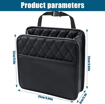 Backseat Car Organiser, Car Net Pocket Handbag Holder Bag, 2 Pack Car Seat Back Hanging Bag, Multi-Pocket All Purpose Car Trip Bag Storage Box for iPad,bottles,Toys,Books,Tissues,etc