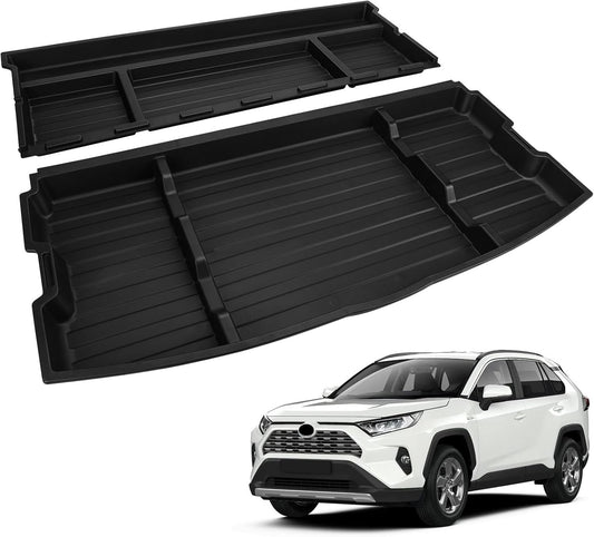 Kistrba Trunk Hidden Storage Box Compatible with 2019-2025 Toyota RAV4, Not for RAV4 Prime, Cargo Floor Storage Accessories