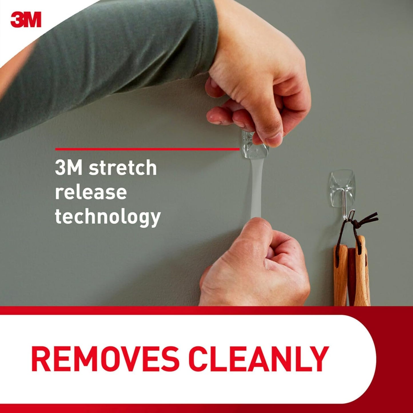 Command Small Clear Wire Toggle Hooks, 40 Hooks and 48 Command Strips, Damage Free Hanging Wall Hooks with Adhesive Strips, Adhesive Hooks for Hanging, Organization and Storage, Holds up to 0.5 lb